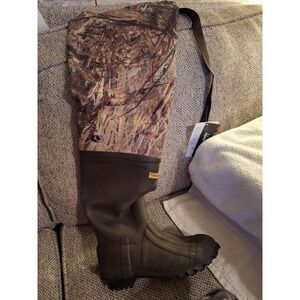 Hodgman Wadewell 2-Ply Hip Waders Camouflaged Size 5 Duck Hunting Fishing